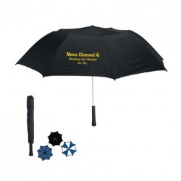 56" Arc Giant Telescopic Folding Umbrella Promotional Custom Imprinted With Logo