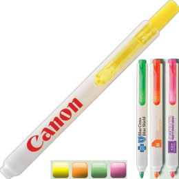Handy-line S Retractable & Refillable Highlighter Promotional Custom Imprinted With Logo Handy-line S Retractable & Refillable Highlighter Promotional Custom Imprinted With Logo