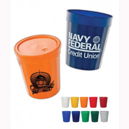 Fluted Stadium Cup - 16 Oz Promotional Custom Imprinted With Logo