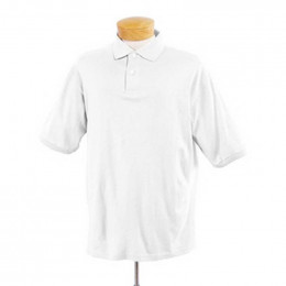 Jerzees Cotton/Poly Jersey Golf Shirt with Spotshield - White Promotional Custom Imprinted With Logo