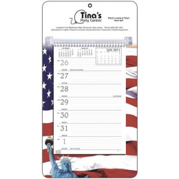 Easel Desk Calendar - Full Color Weekly Memo Promotional Custom Imprinted With Logo