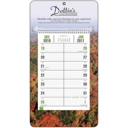 Easel Desk Calendar - Full Color Bi-Weekly Memo Promotional Custom Imprinted With Logo
