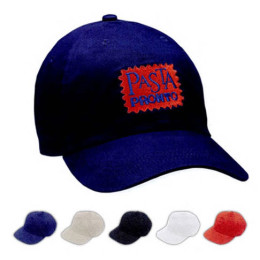 Natural Brushed Twill Cap - Heat Transfer Imprint Promotional Custom With Logo