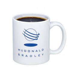Classic White Mug Promotional Custom Imprinted With Logo