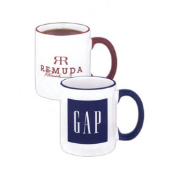 12 oz Two Tone Mug Promotional Custom Imprinted With Logo