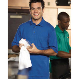 Anvil 50/50 Spill Guard Sport Shirt with Pocket - Color Promotional Custom Imprinted With Logo