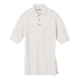 Anvil 50/50 Spill Guard Sport Shirt with Pocket - White Promotional Custom Imprinted With Logo