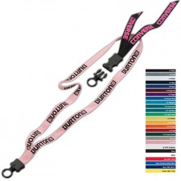 1/2 in. Knitted Cotton Lanyard with Standard O-ring Attachment Promotional Custom Imprinted With Logo 1/2 in. Knitted Cotton Lanyard with Standard O-ring Attachment Promotional Custom Imprinted With Logo