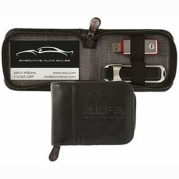 Belvedere Flash Drive Wallet Promotional Custom Imprinted With Logo