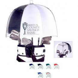 The Original Clear Panel Club Canopy Umbrella Promotional Custom Imprinted With Logo
