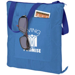 Fleece Blanket-in-a-Bag Promotional Custom Imprinted With Logo