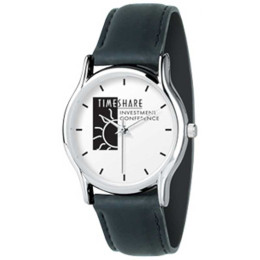 Silver Oval Watch Promotional Custom Imprinted With Logo