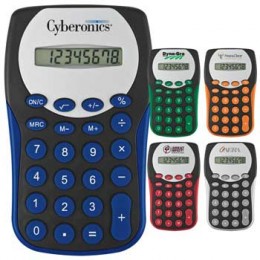 Black Magic Slim Calculator Promotional Custom Imprinted With Logo