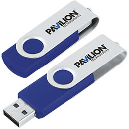 Fold-It-n-Hide Flash Drive - 1GB Promotional Custom Imprinted With Logo