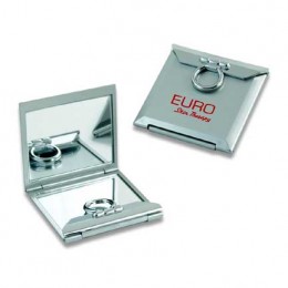 Square Compact Mirror Promotional Custom Imprinted With Logo