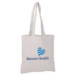 Economy Natural Tote Bag - All Cotton Promotional Custom Imprinted With Logo Economy Natural Tote Bag - All Cotton Promotional Custom Imprinted With Logo