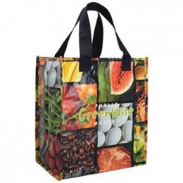 Photographic Grocery Tote Promotional Custom Imprinted With Logo