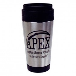 16 oz. Stainless Steel Tumbler with Slide Action Lid Promotional Custom Imprinted With Logo 16 oz. Stainless Steel Tumbler with Slide Action Lid Promotional Custom Imprinted With Logo