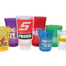 Stadium Cup - Translucent, Fluted 16 oz. Promotional Custom Imprinted With Logo