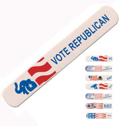 Political Emery Board Promotional Custom Imprinted With Logo