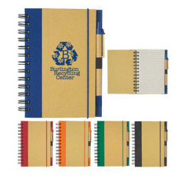 Eco-Friendly Spiral Notebook Promotional Custom Imprinted With Logo