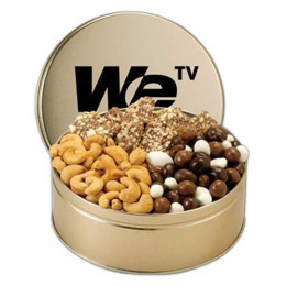 Small Savory Treat Tin Promotional Custom Imprinted With Logo