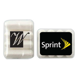 4 Piece Sugar Free Peppermint Gum Pack Promotional Custom Imprinted With Logo