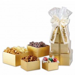 Deluxe Tower of Snax Promotional Custom Imprinted With Logo