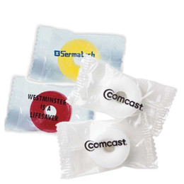 Individually Wrapped Lifesavers -Imprinted Wrapper Promotional Custom Imprinted With Logo