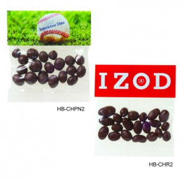 Chocolate Peanuts Or Raisins - 2 Oz Promotional Custom Imprinted With Logo