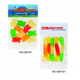 Gummy Candies - 1 Oz Promotional Custom Imprinted With Logo