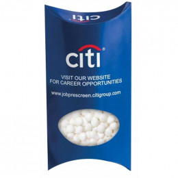Mini Mints Pillow Box - 1.2 Oz Promotional Custom Imprinted With Logo