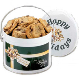 Gourmet Cookie Tin - 1/2 Gallon Promotional Custom Imprinted With Logo