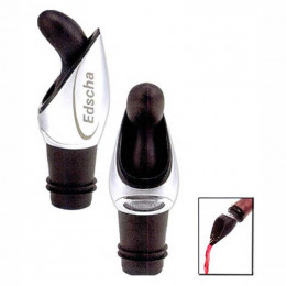 Velvet Wine Pourer with Stopper Promotional Custom Imprinted With Logo