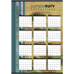 Custom Single-Sheet Span-A-Year - Large Promotional Custom Imprinted With Logo