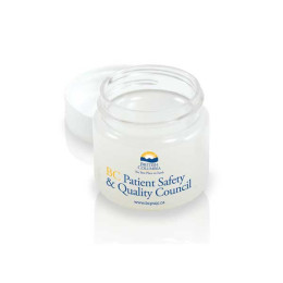 Standard Muscle & Joint Relief clear jar, white lid Promotional Custom Imprinted With Logo