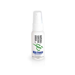 Max-Freeze Muscle & Joint Relief white bottle spray Promotional Custom Imprinted With Logo