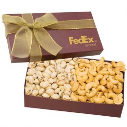 The Executive Gift Box - Cashews & Pistachios Promotional Custom Imprinted With Logo
