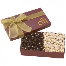 The Executive Gift Box - Almond Butter Crunch & Turtles Promotional Custom Imprinted With Logo