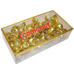 Golden Favorites Gift Box with 8 Truffles Promotional Custom Imprinted With Logo