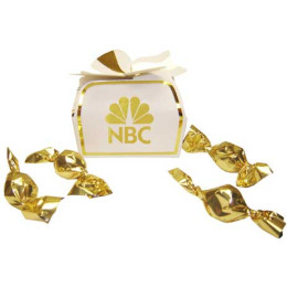 Petite Package with Chocolate Truffles Promotional Custom Imprinted With Logo