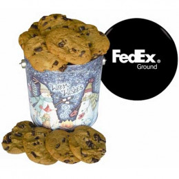 One Gallon Cookie Tin Promotional Custom Imprinted With Logo