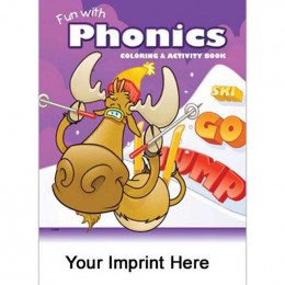 Coloring & Activity Book: Fun with Phonics Promotional Custom Imprinted With Logo
