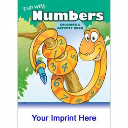 Coloring & Activity Book: Fun with Numbers Promotional Custom Imprinted With Logo