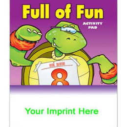 Activity Pad: Full of Fun Promotional Custom Imprinted With Logo