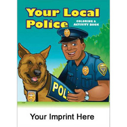 Coloring & Activity Book: Your Local Police Promotional Custom Imprinted With Logo