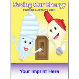 Activity Pad: Saving Our Energy Promotional Custom Imprinted With Logo