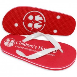 The 3-Layer Varsity Flip Flop Promotional Custom Imprinted With Logo