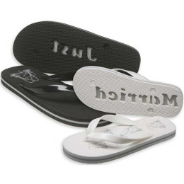 Die-Cut Wedding Sandal Promotional Custom Imprinted With Logo Die-Cut Wedding Sandal Promotional Custom Imprinted With Logo