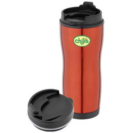 16 oz. Stainless Steel Tumbler with Screw On Top Promotional Custom Imprinted With Logo